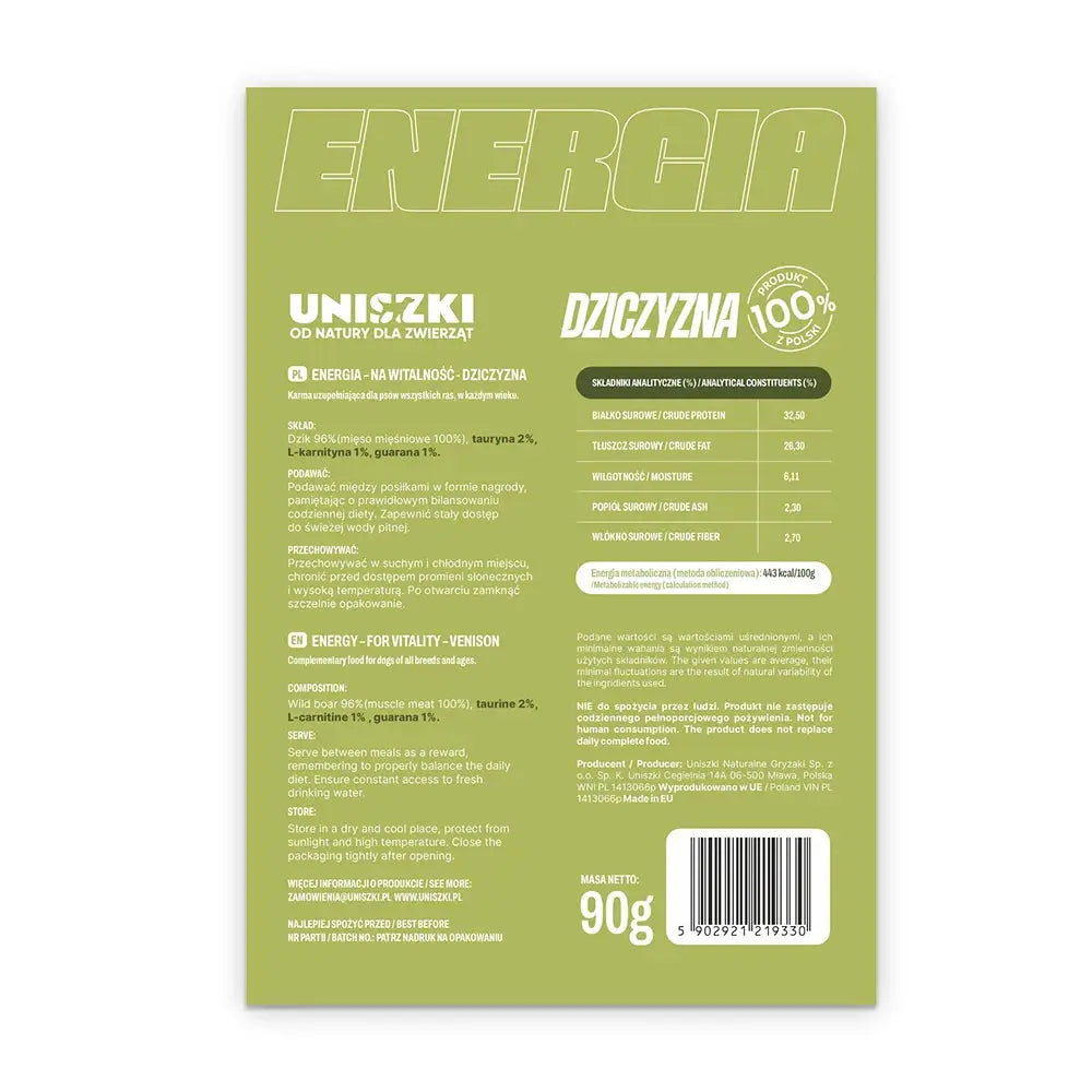 Energia na witalność – Dziczyzna