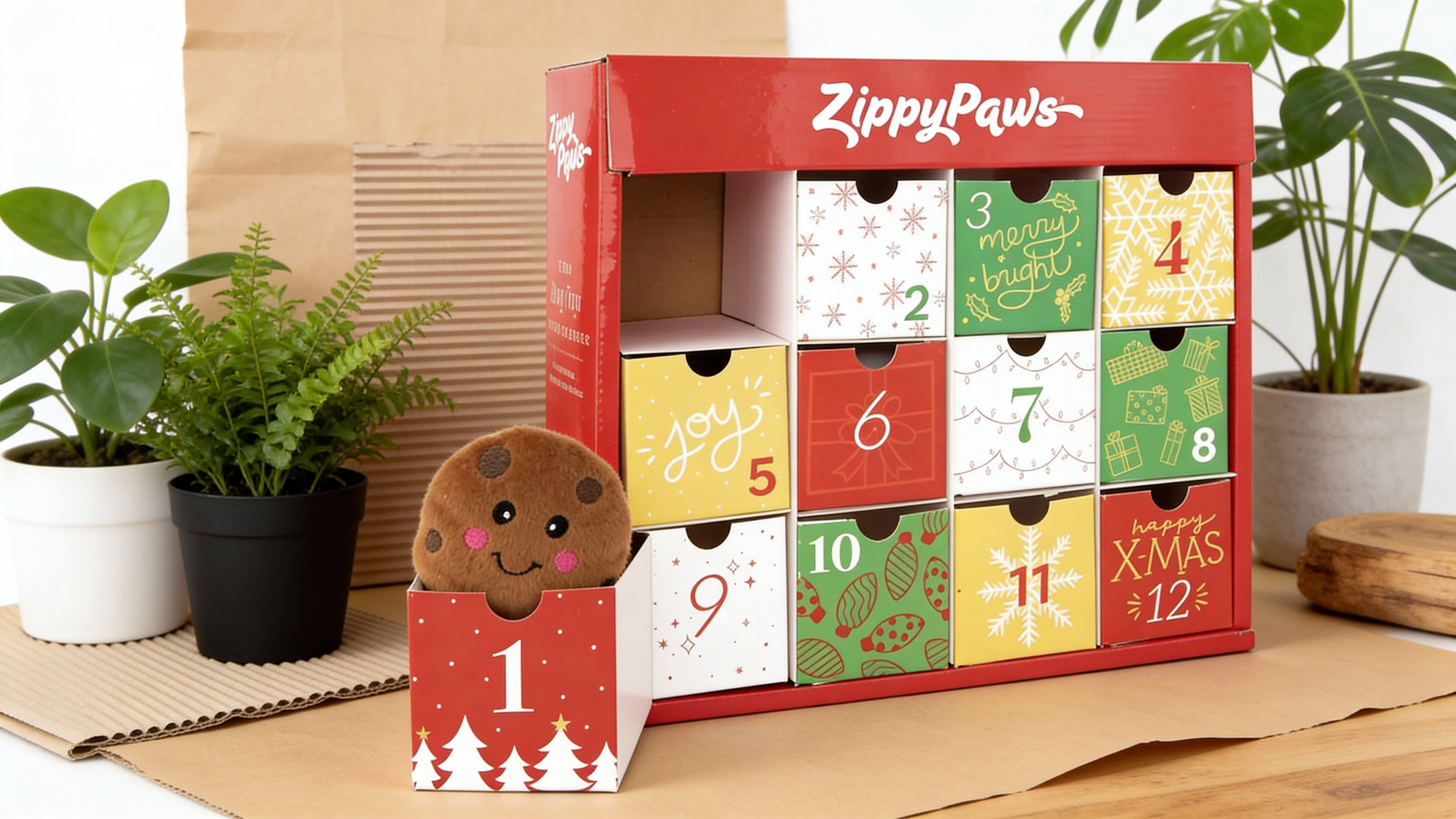 Zippypaws Holiday - Kalendarz Adwentowy dla Psa - Advent Calendar - Prezent dla psa Święta 2025 ZippyPaws
