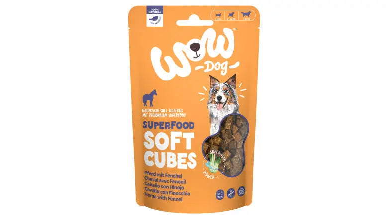WOW Superfood Soft Cubes Pferd - NEW (150g) WOW DOG