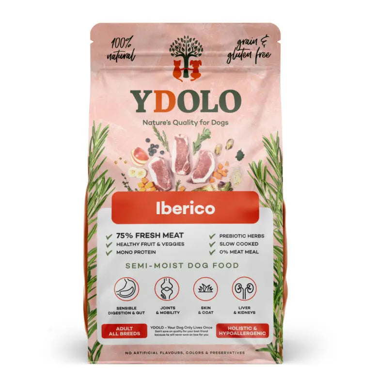 YDOLO Healthy Pure Iberico - wieprzowina Iberico karma półwilgotna dla psów (2,5kg) YDOLO