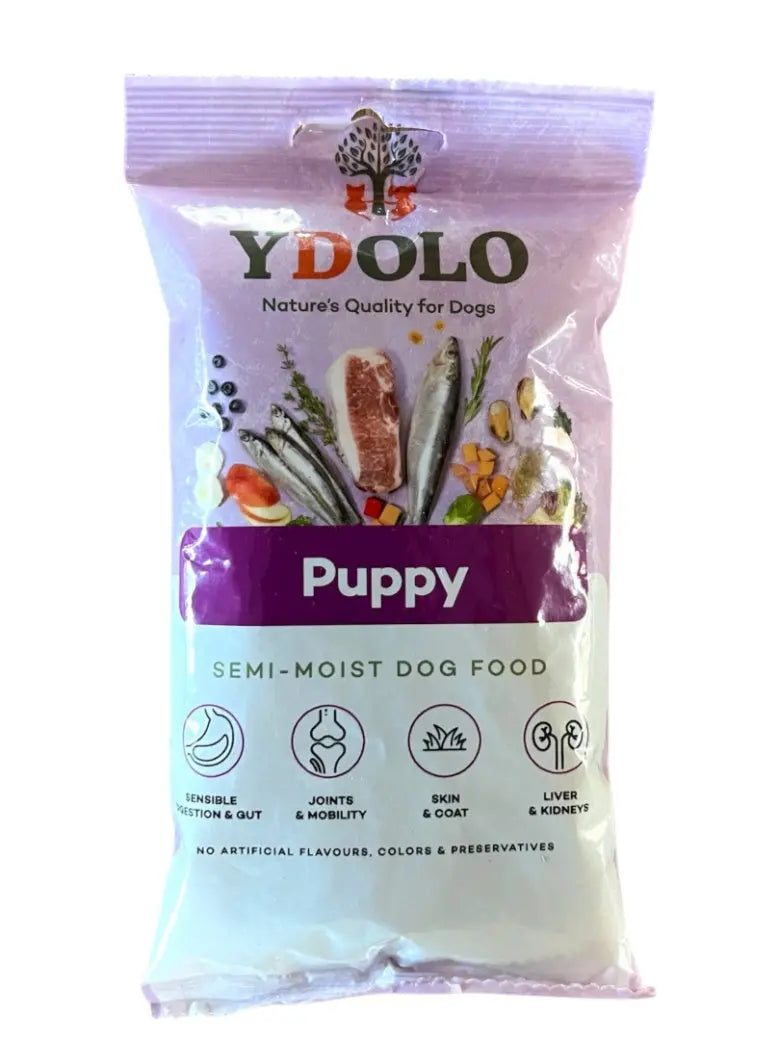 YDOLO Puppy - wieprzowina Iberico i ryby - karma półwilgotna dla szczeniąt (100g) YDOLO