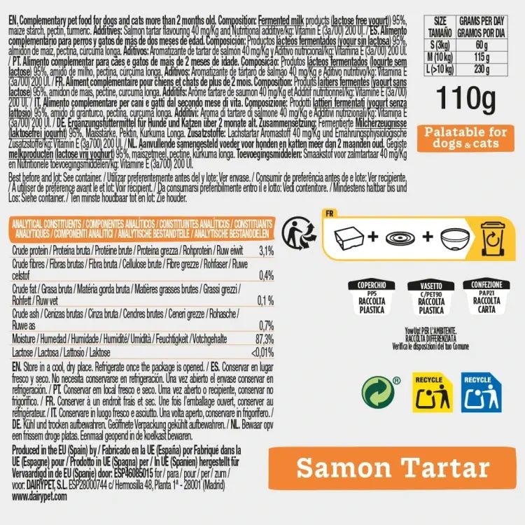 YOW UP! Salmon Tartar FROZEN YOGURT Jogurt do mrożenia o aromacie tatara z łososia 110g