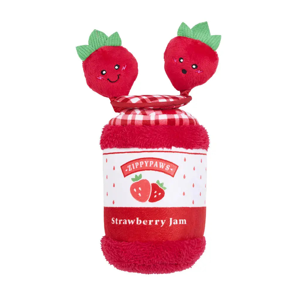 Zippy Paws Bungee Burrow® – Strawberry Jam Jar ZippyPaws