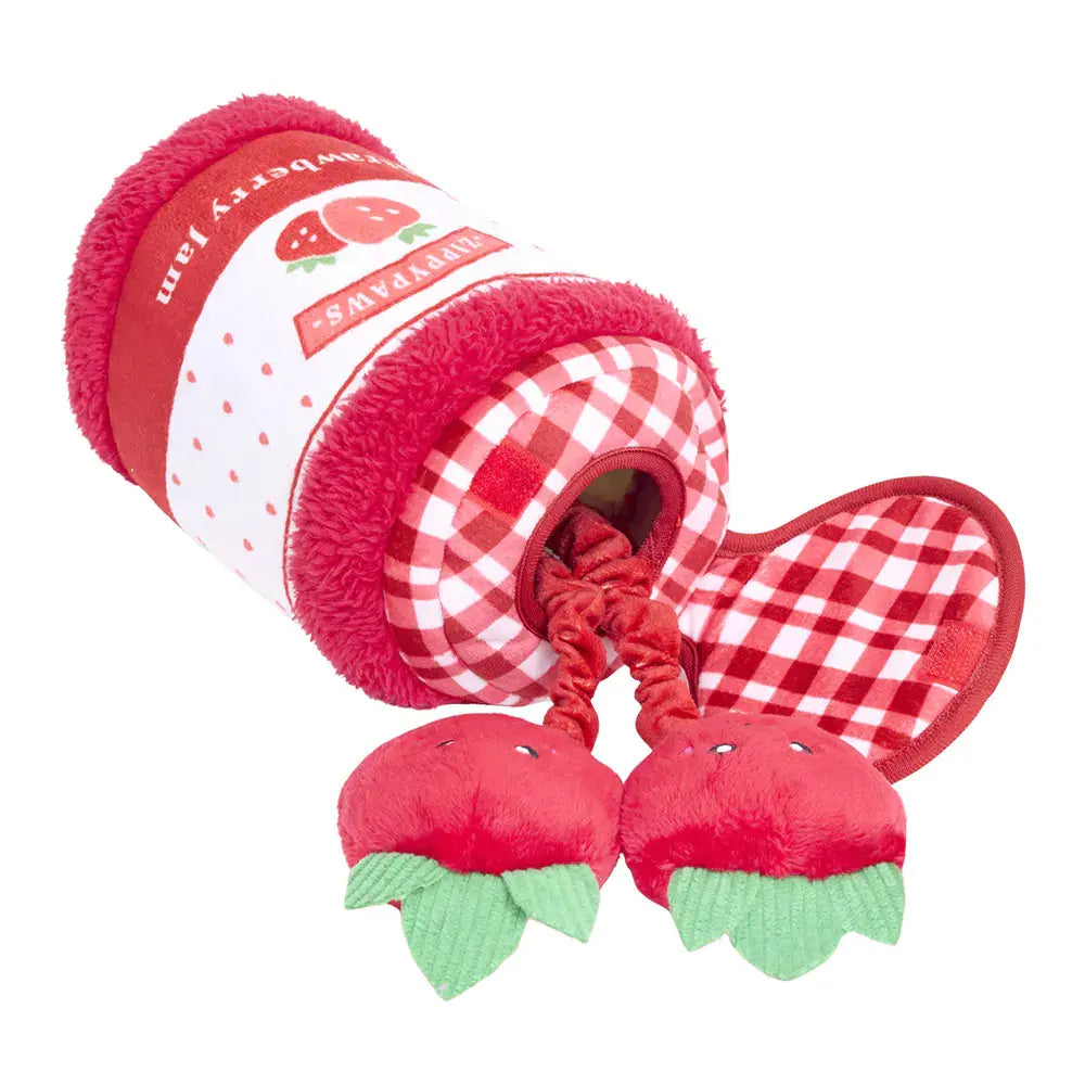 Zippy Paws Bungee Burrow® – Strawberry Jam Jar ZippyPaws