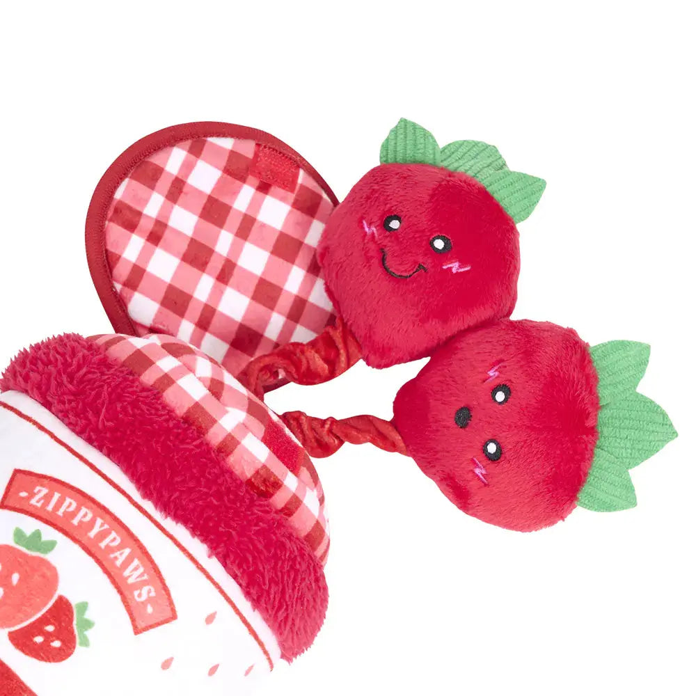 Zippy Paws Bungee Burrow® – Strawberry Jam Jar ZippyPaws