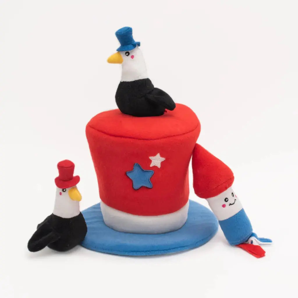 Zippy Paws Zippy Burrow® – Americana Top Hat ZippyPaws
