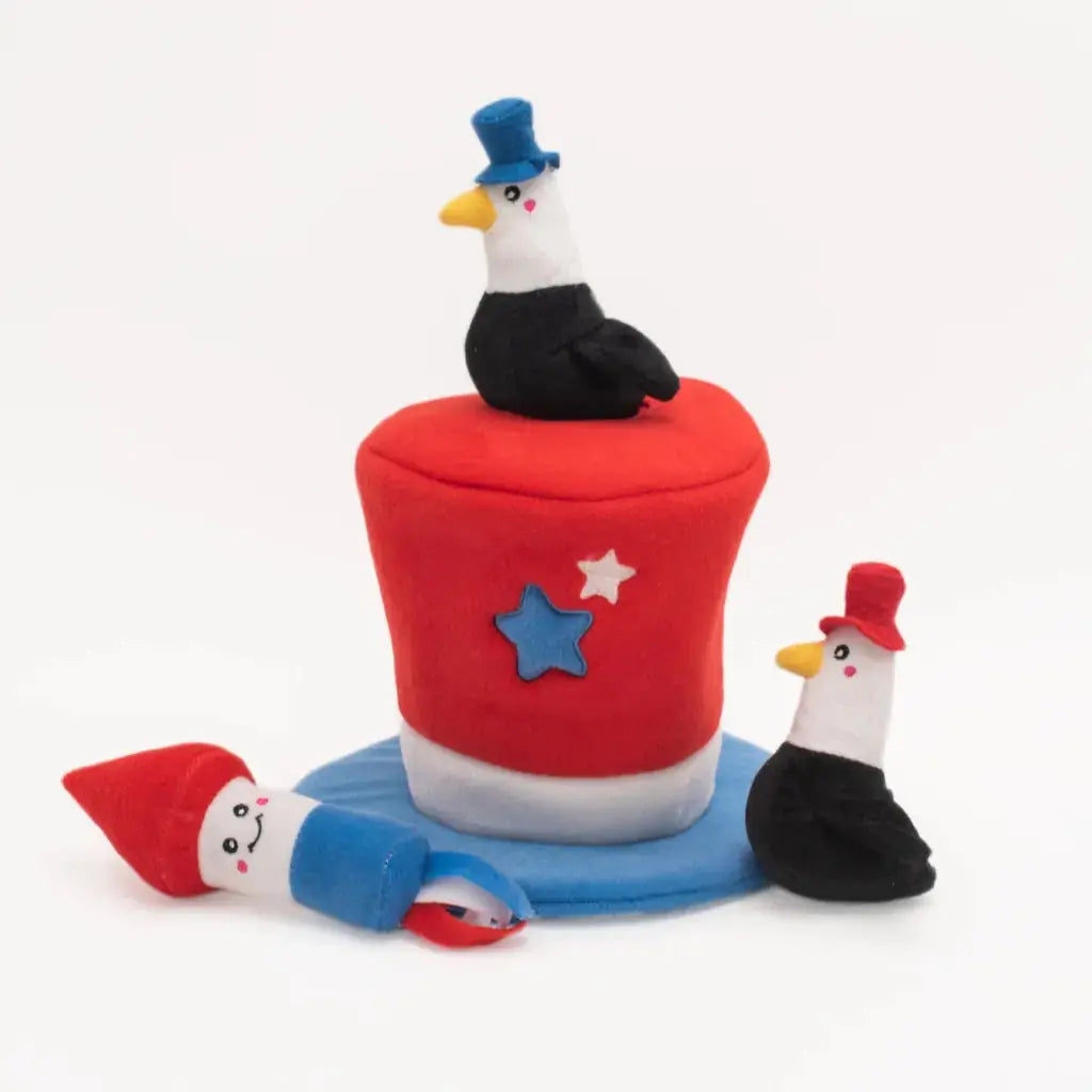 Zippy Paws Zippy Burrow® – Americana Top Hat ZippyPaws
