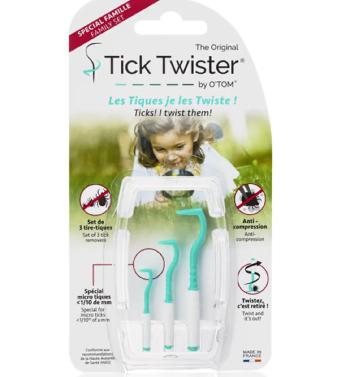 Tick Twister Trio - zestaw do usuwania kleszczy, kleszczołapki 3szt. Tick Twister