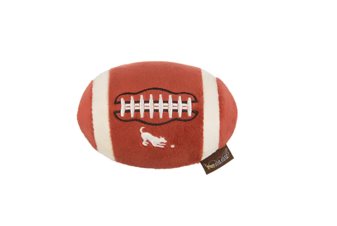 P.L.A.Y. PET LIFESTYLE AND YOU - Pluszowa zabawka dla psa - Back to School Collection - piłka do futbolu P.L.A.Y