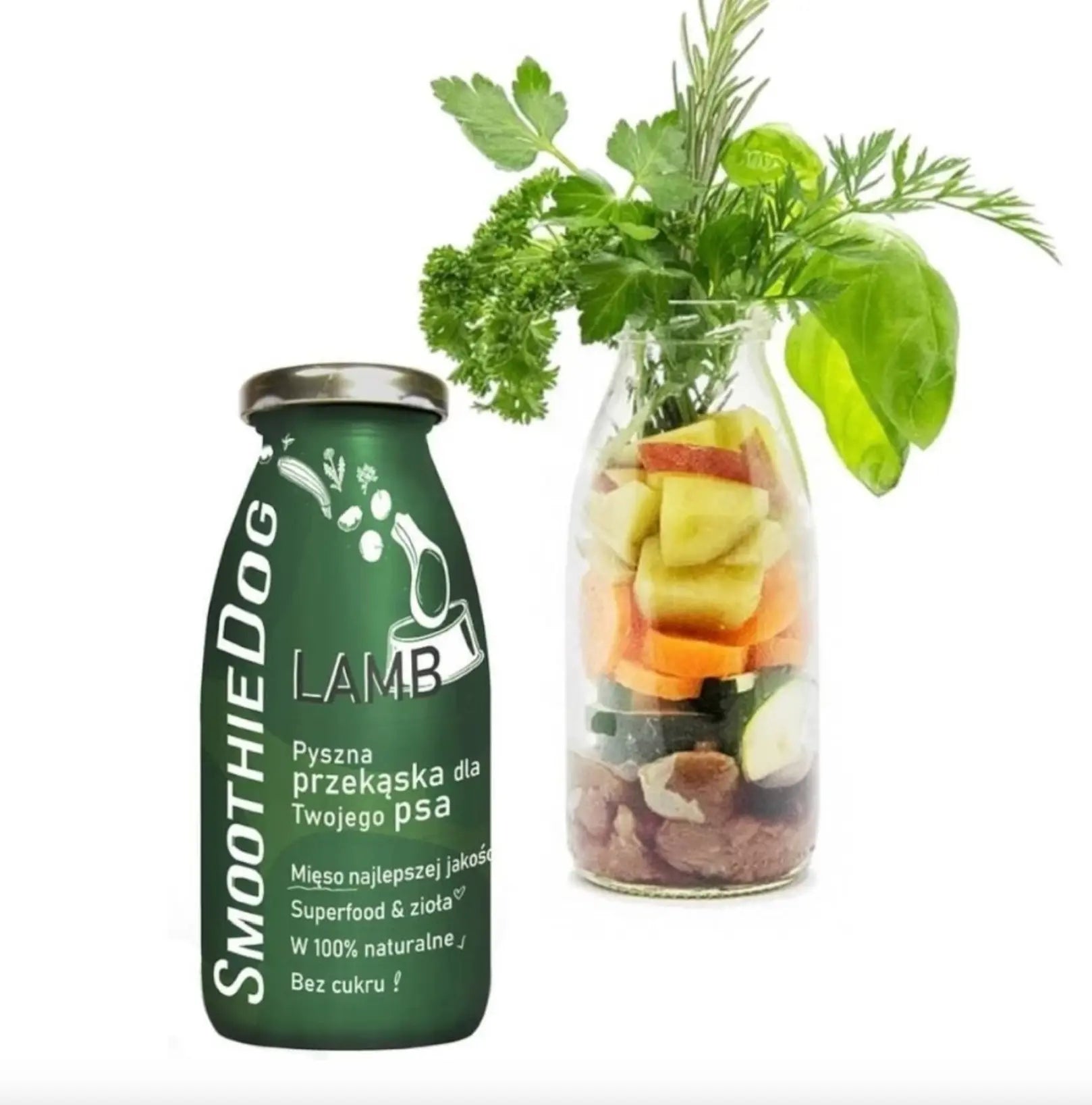 SmoothieDog Lamb - smoothie dla psa jagnięcina z warzywami (250ml) SmoothieDog