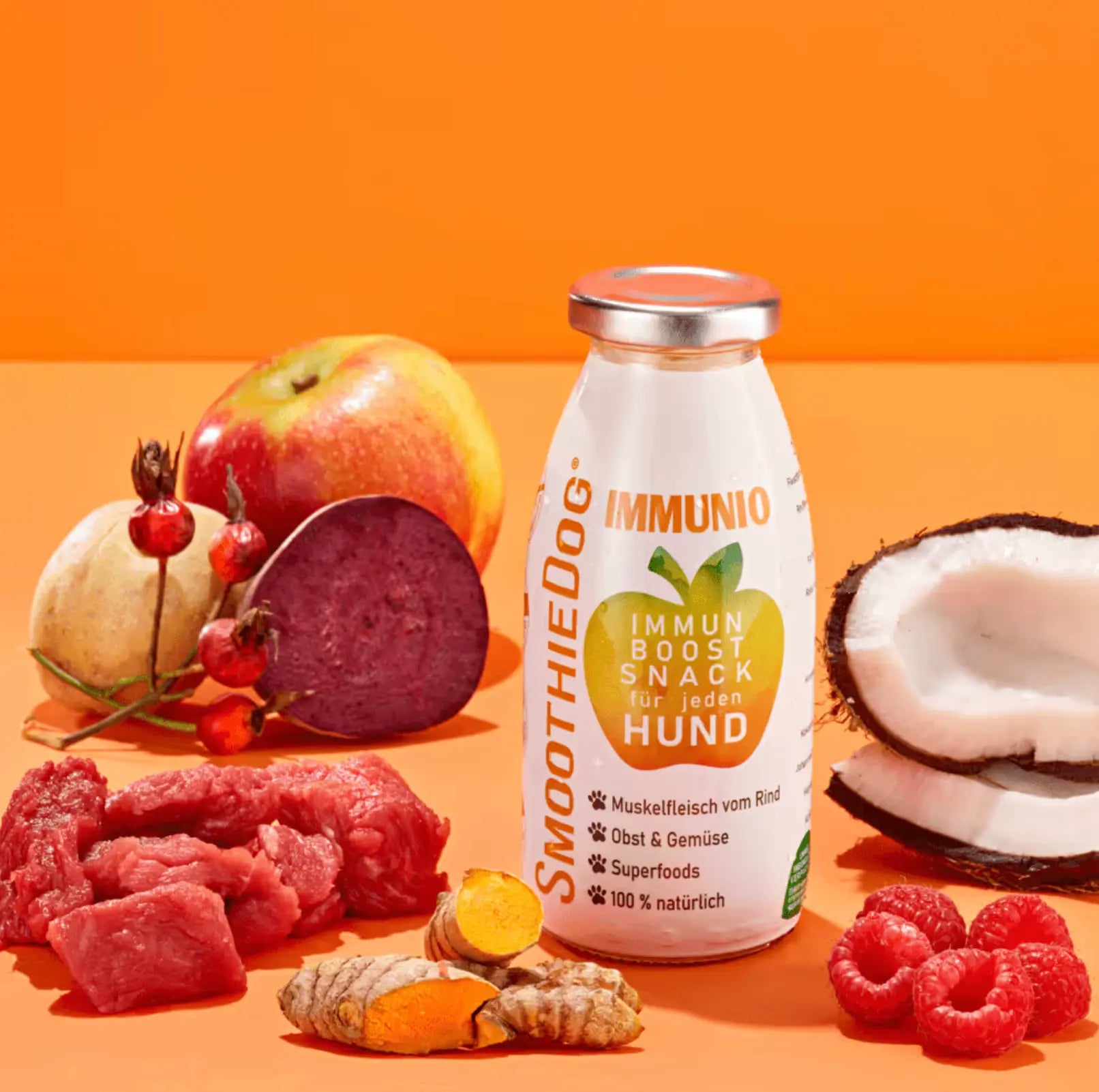 SmoothieDog Immunio 250ml - smoothie dla psa, wspierające układ odpornościowy SmoothieDog