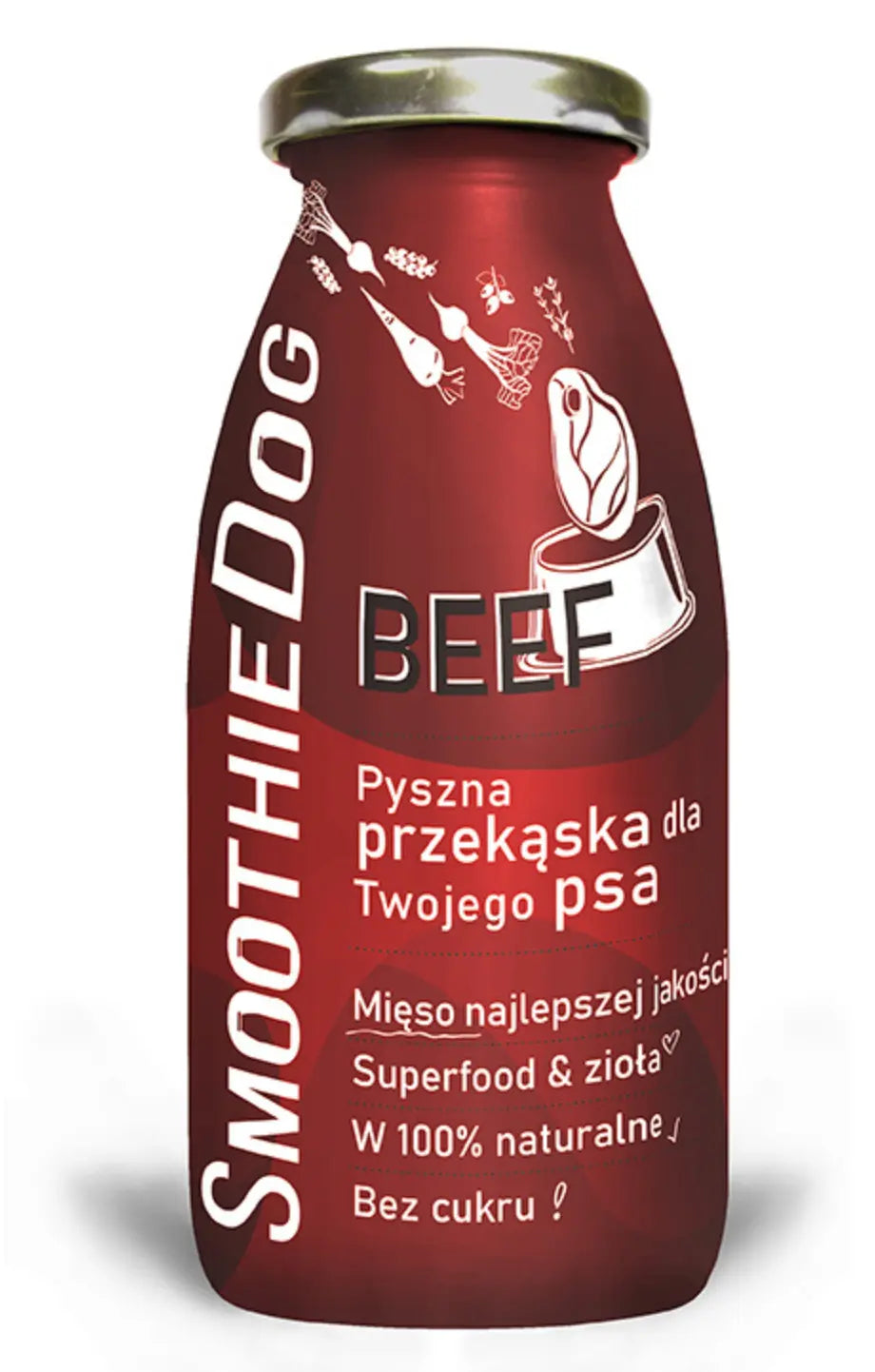 SmoothieDog Beef - smoothie dla psa wołowina z warzywami (250ml) SmoothieDog