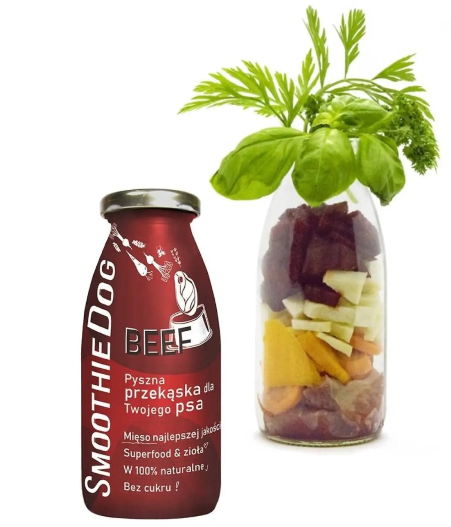 SmoothieDog Beef - smoothie dla psa wołowina z warzywami (250ml) SmoothieDog
