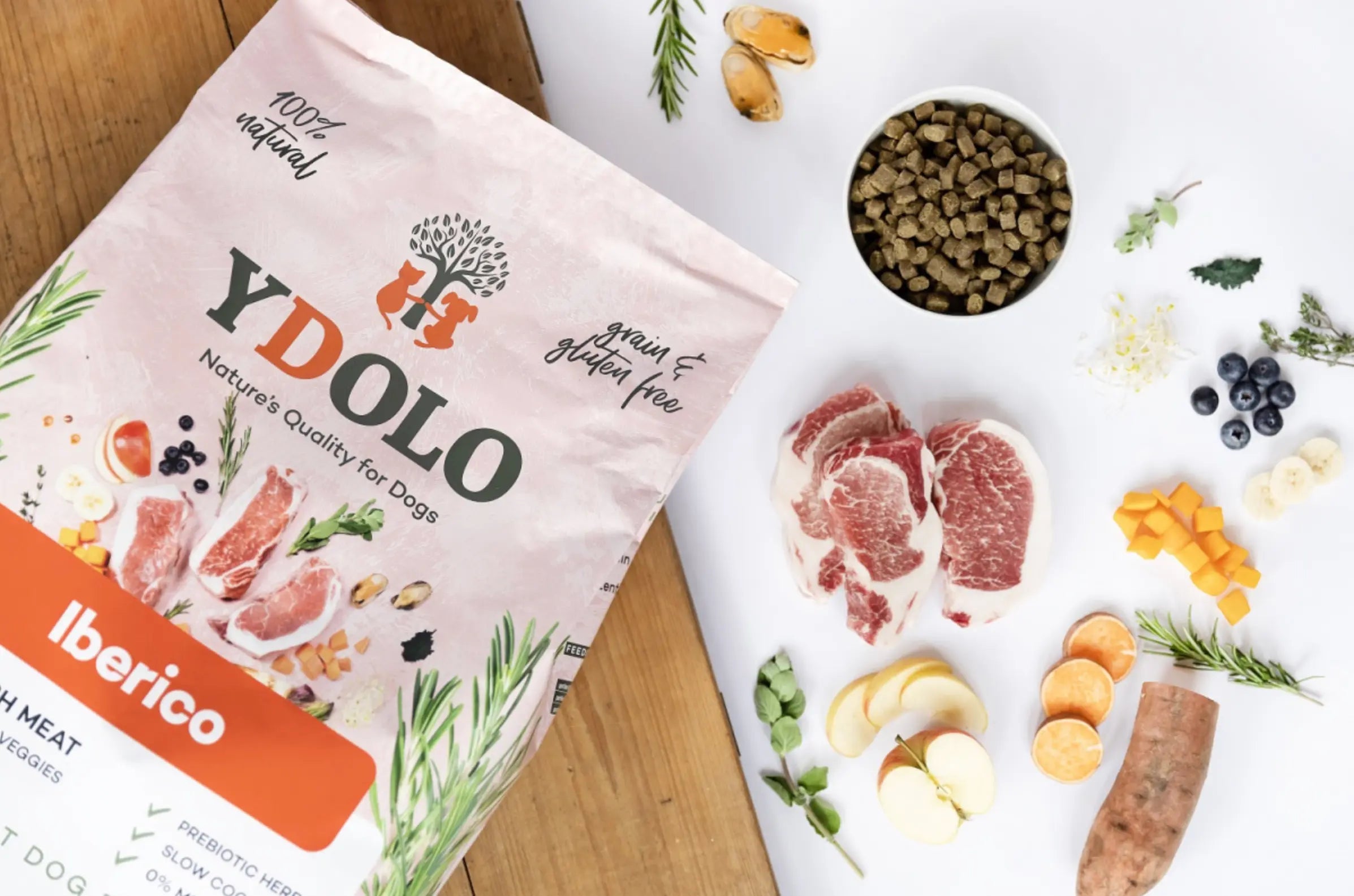 YDOLO Pure Iberico – półwilgotna karma dla psów dorosłych z wieprzowiną 10kg YDOLO