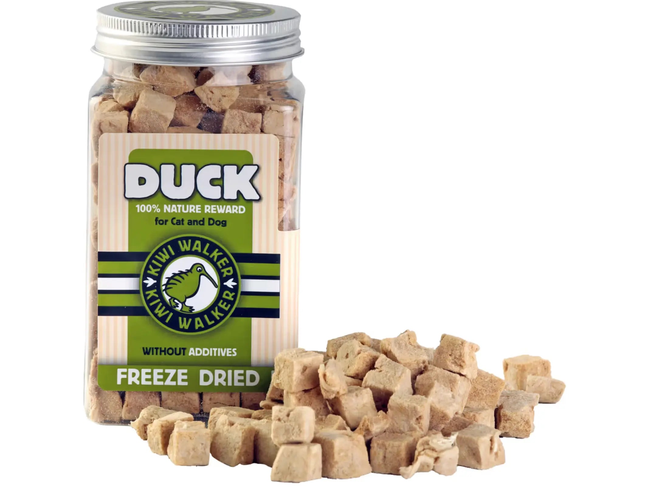 Kiwi Walker Snacks Duck 80g - 100% kaczka, liofilizowane, naturalne przysmaki dla psa i kota Kiwi Walker
