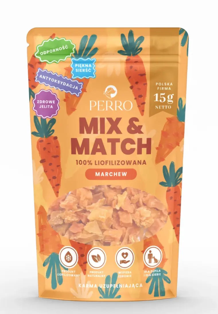 Perro - MIX & MATCH - Marchew liofilizowana 15g