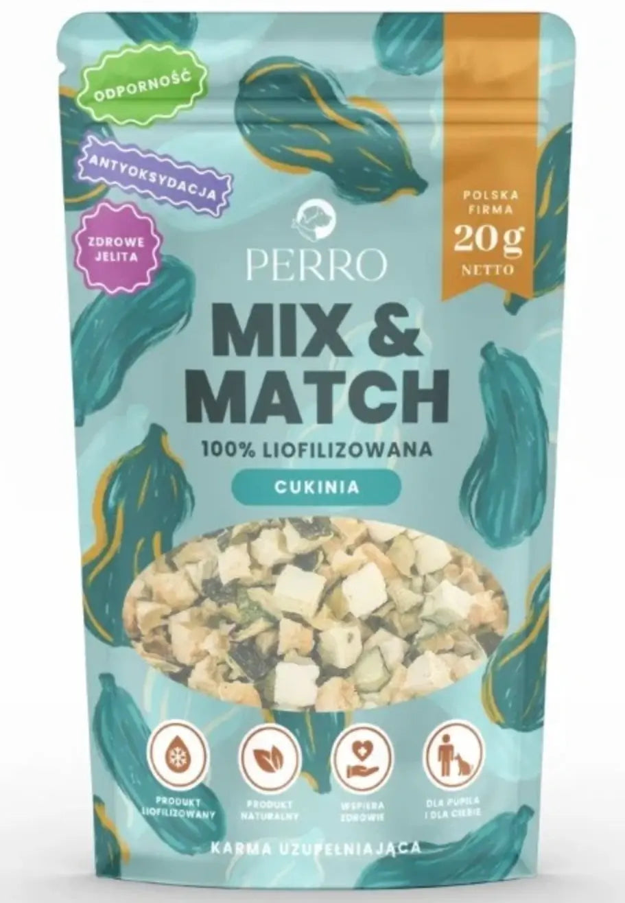 MIX & MATCH Cukinia Przysmaki liofilizowane 20g
