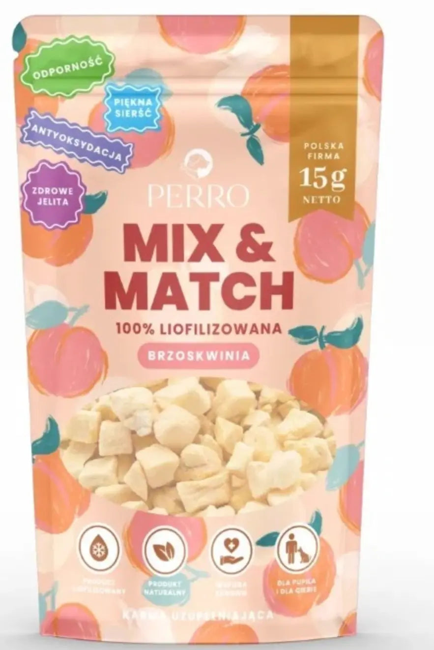 MIX & MATCH Brzoskwinia Przysmaki liofilizowane 15g