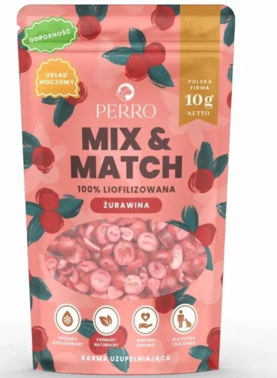 MIX & MATCH Żurawina Przysmaki liofilizowane 10g