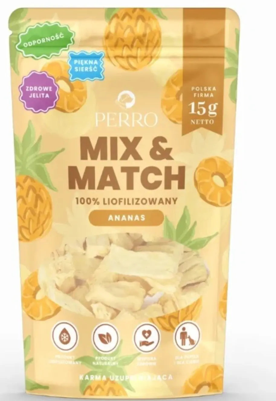 Perro - MIX & MATCH - Ananas liofilizowany 15g