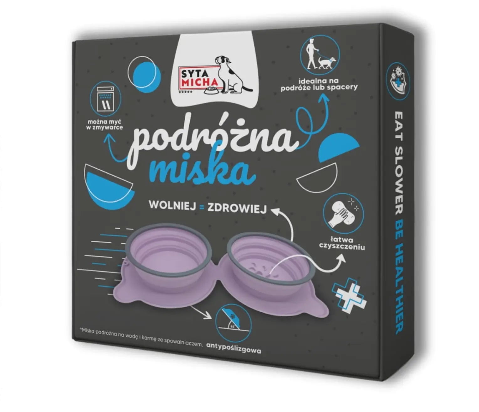 Składana miska podróżna dla psa 500ml