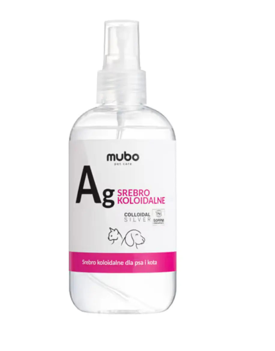 Mubo Colloidal Silver 250ml - koloidalne srebro dla psa i kota