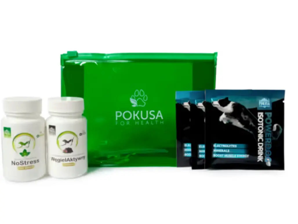 Pokusa First Aid Kit Carbon - apteczka dla psa, na wspólne podróże i wycieczki z węglem aktywnym