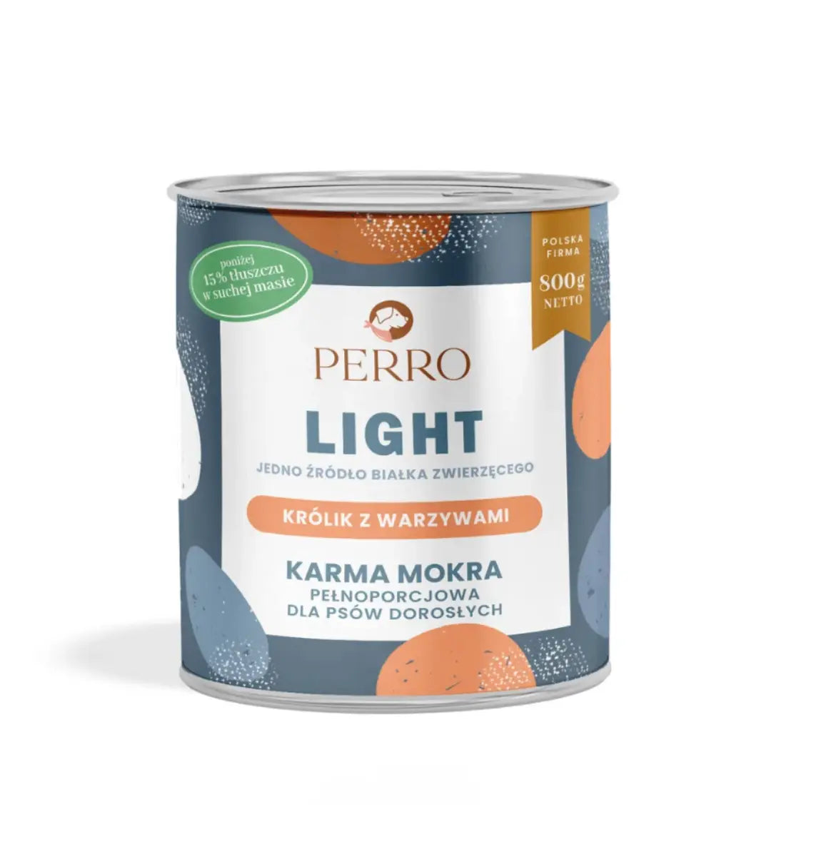 LIGHT Karma mokra Królik z warzywami – monobiałkowa formuła dla psów dorosłych 400g