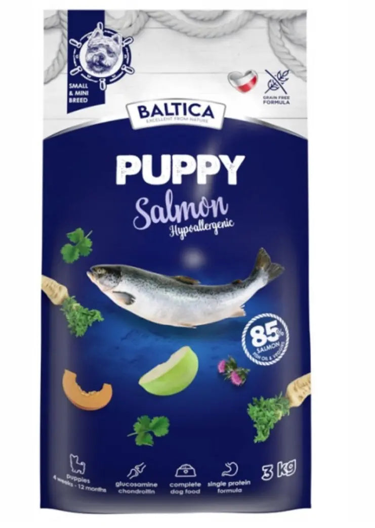 BALTICA PUPPY SALMON HYPOALLERGENIC ŁOSOŚ SZCZENIĘTA MAŁYCH RAS XS/S 3kg