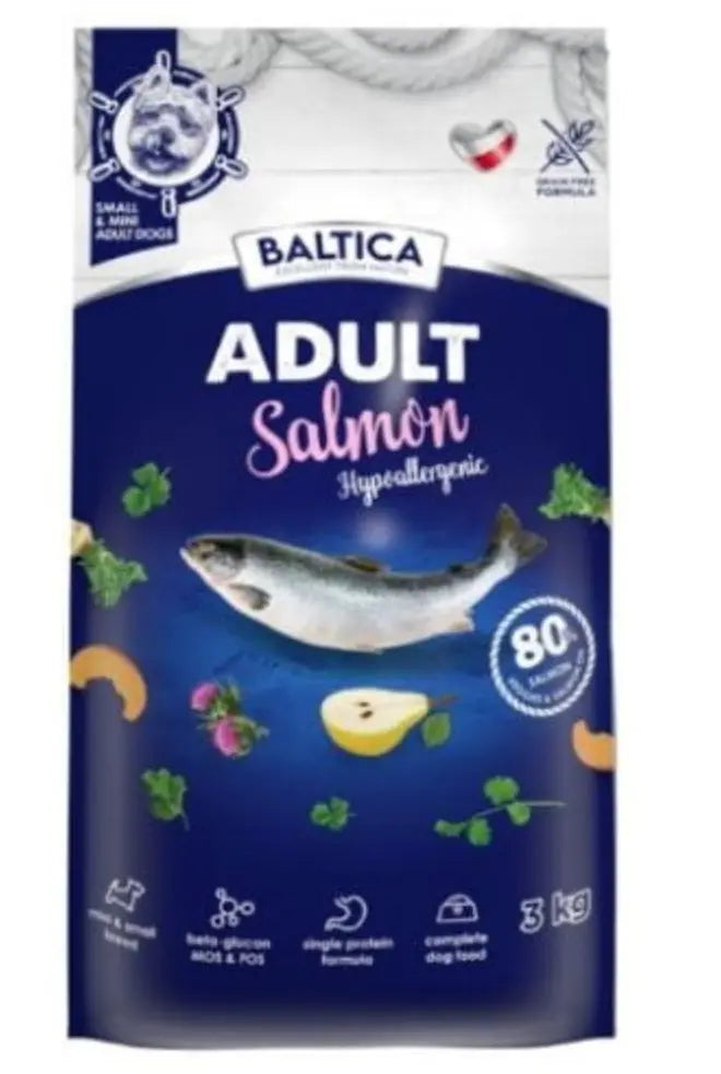 BALTICA Adult XS/S Salmon 3 kg bezzbożowa karma z łososiem dla małych psów