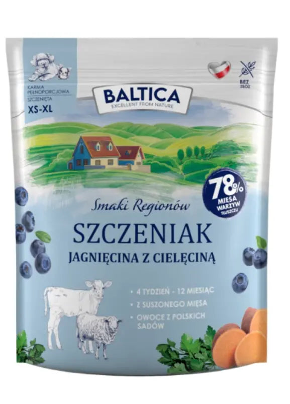 BALTICA Smaki regionów Małe rasy Cielęcina z jagnięciną - sucha karma dla psa - 1kg