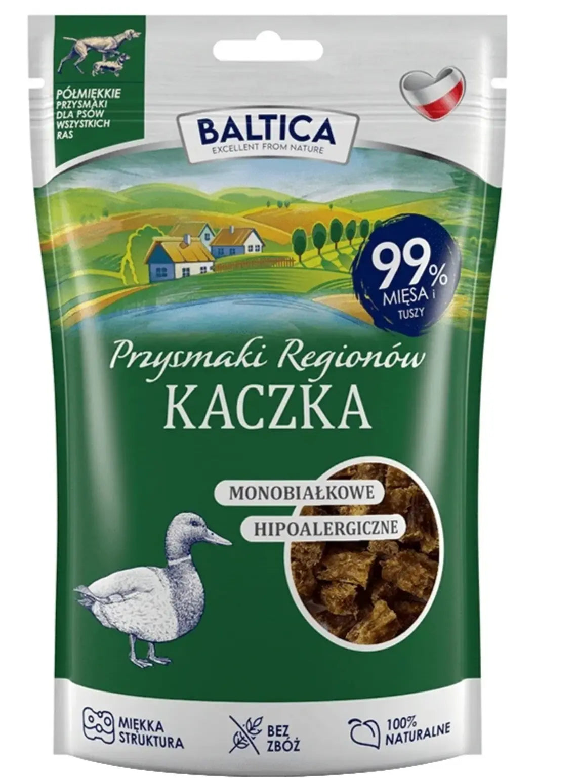 BALTICA PRZYSMAKI REGIONÓW KACZKA POŁMIĘKKA DLA PSA 80g