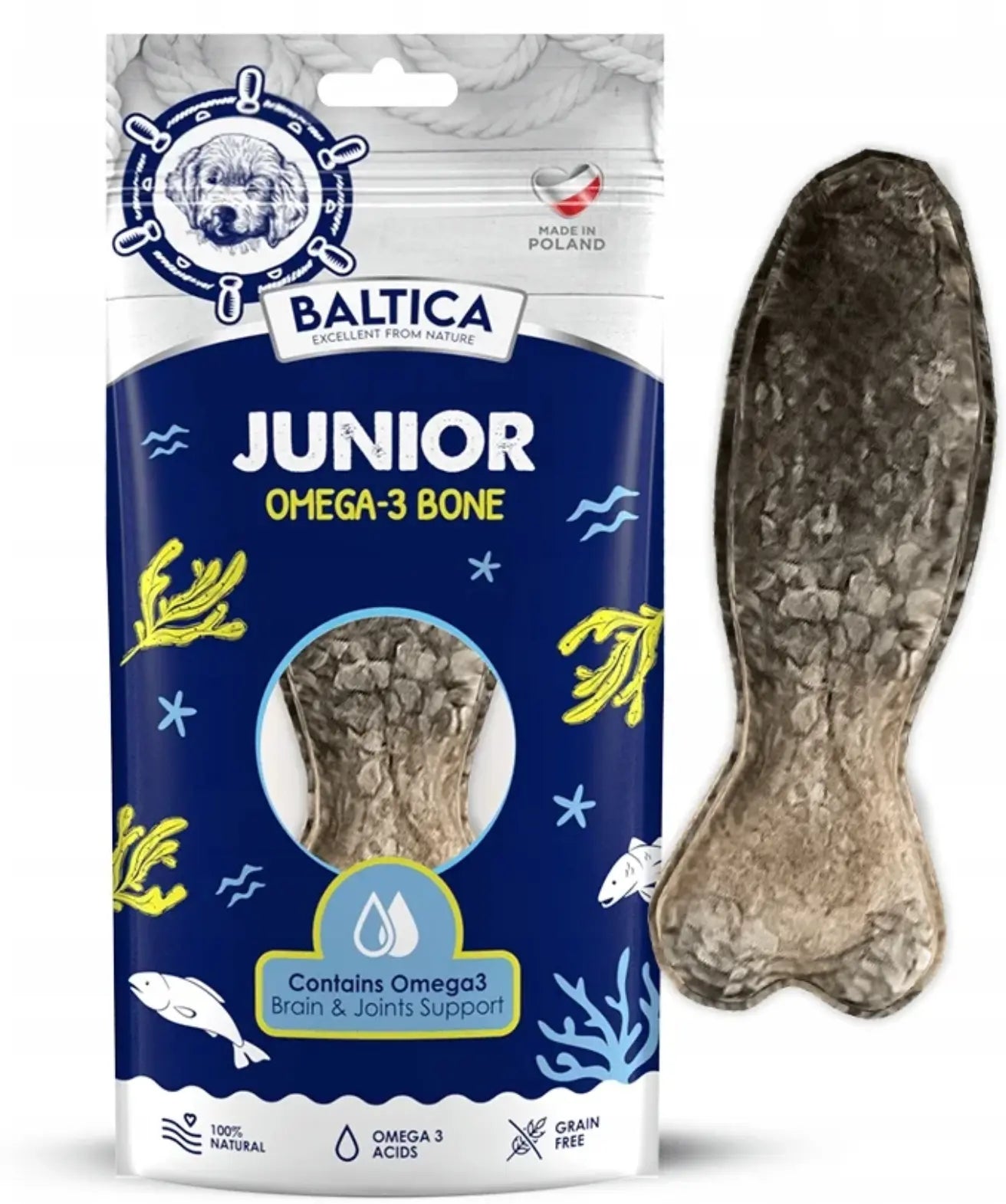 BALTICA JUNIOR OMEGA-3 BONE GRYZAK DLA JUNIORA Z DORSZEM 1szt.