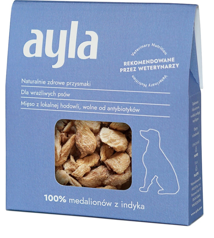 Medaliony z indyka – 100% mięso liofilizowane – Dla Psa | AYLA