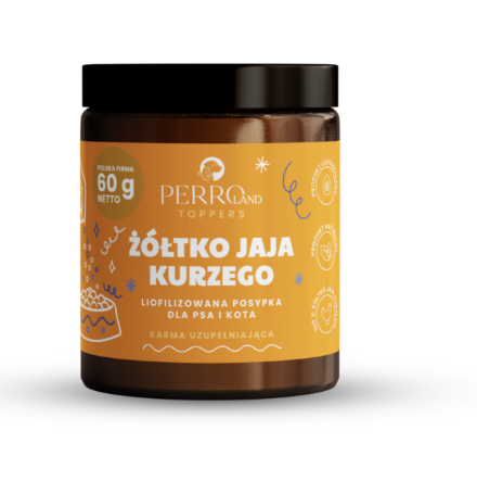 Żółtko jaja kurzego liofilizowana posypka PERROland Toppers 60g