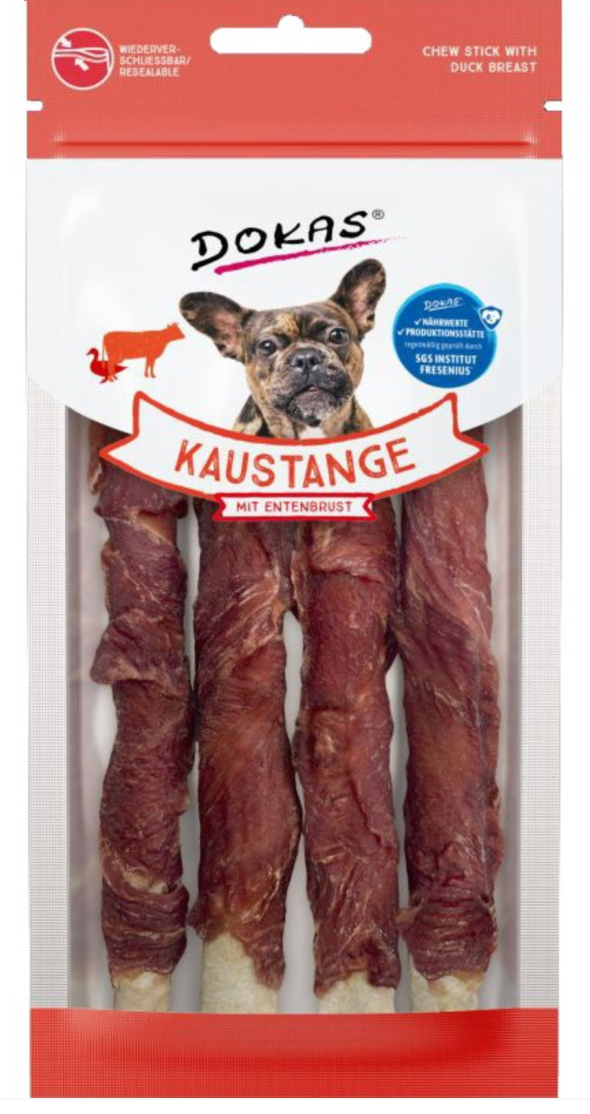 DOKAS pałeczki z kaczką 50g