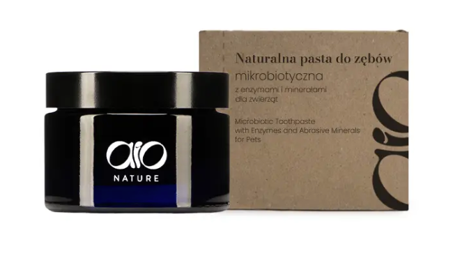 Naturalna pasta do zębów mikrobiotyczna z enzymami i minerałami dla zwierząt