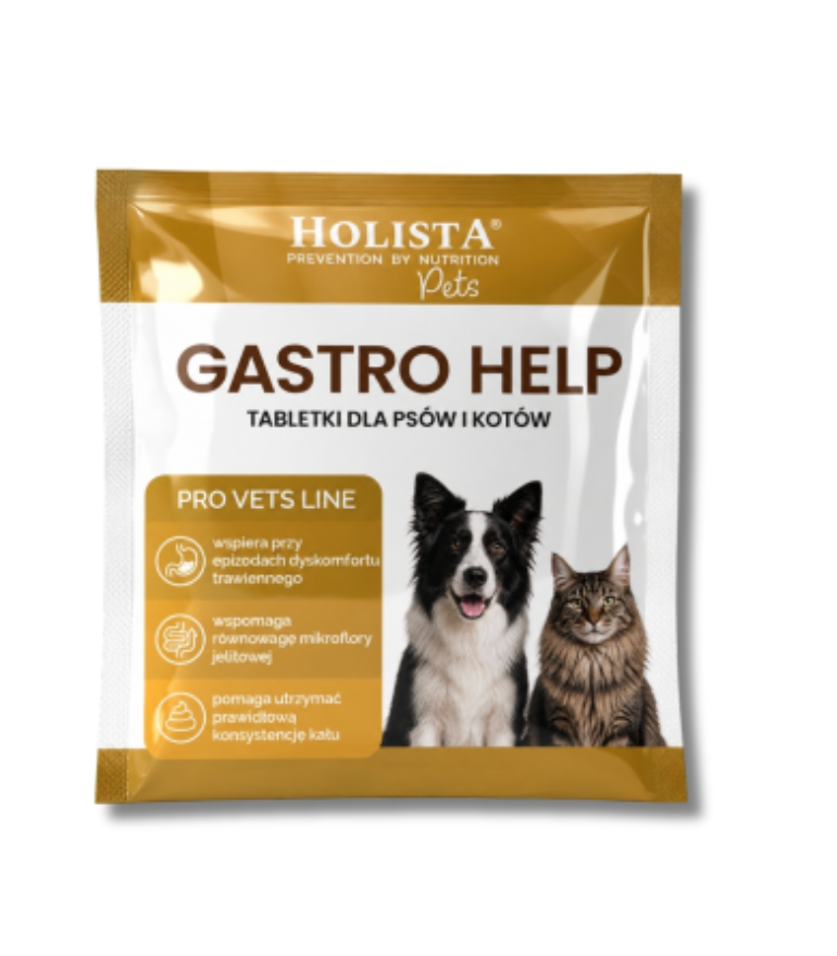 Gastro Help 1 tabletka - tabletki na biegunkę dla psa i kota