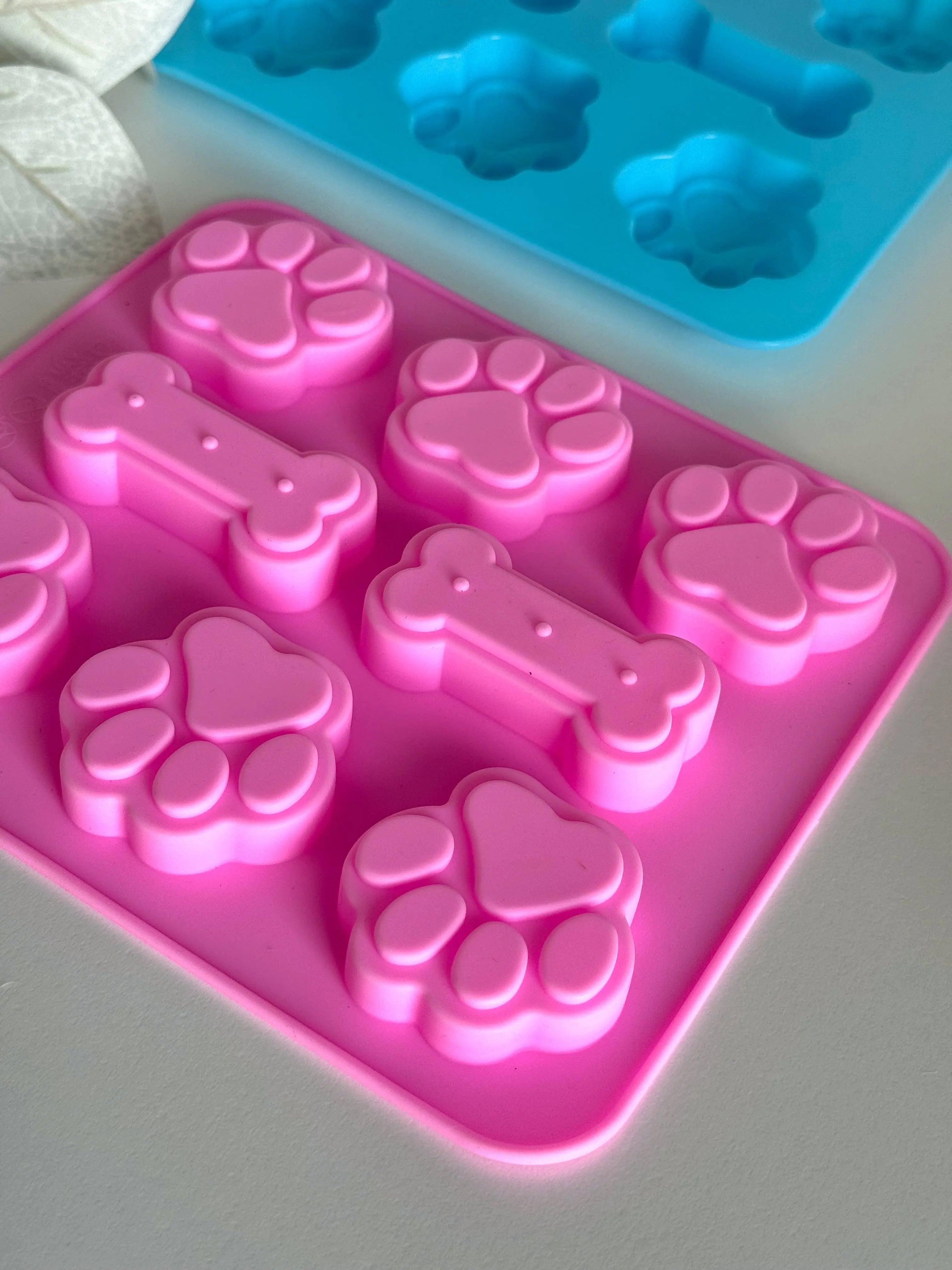 Paw & Bone Ice Cube Tray – silikonowa foremka do lodu: Blue