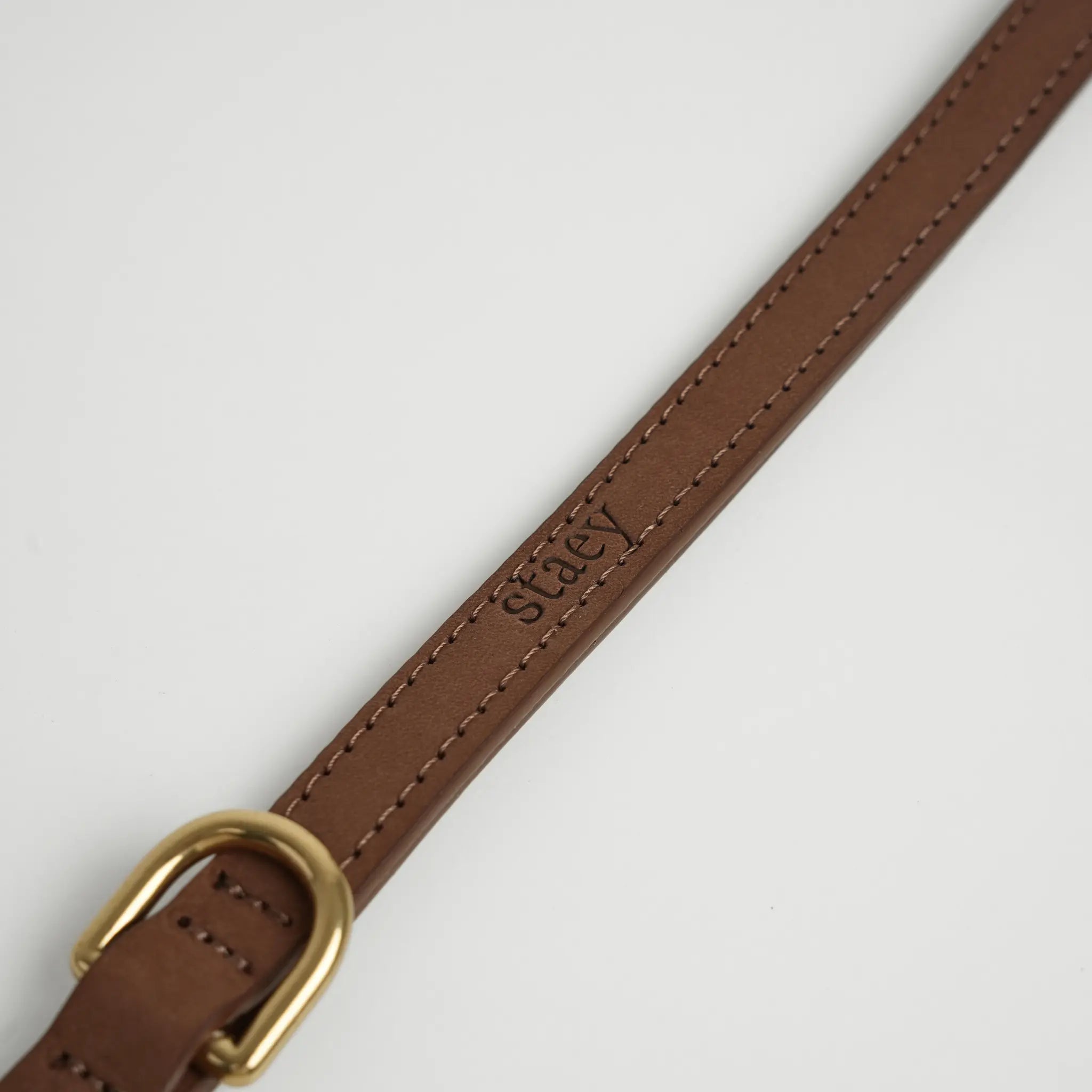 Grace Leather Dog Leash | Chestnut: 2 meters - 2.0 cm