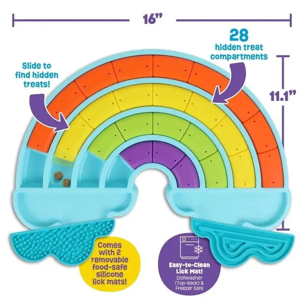Brightkins Łamigłówka Gra CALMING RAINBOW & LICK MATS Brightkins