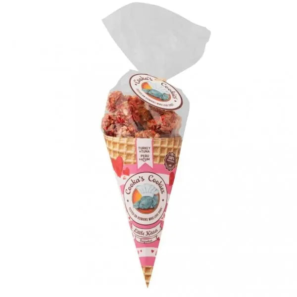 Cooka’s Cookies LITTLE TURKEY & TUNA KISSES Przysmaki dla psa z indyka i tuńczyka 50g