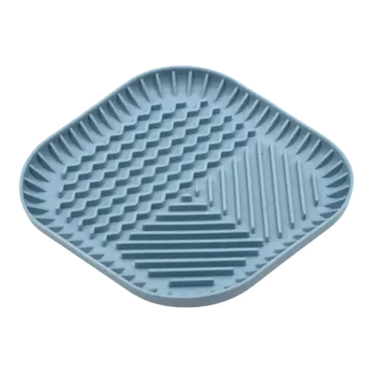 Antypoślizgowa mata i miska do karmienia dla psa 2w1 - Fiboowl M nieb. – packshot produktu na białym tle