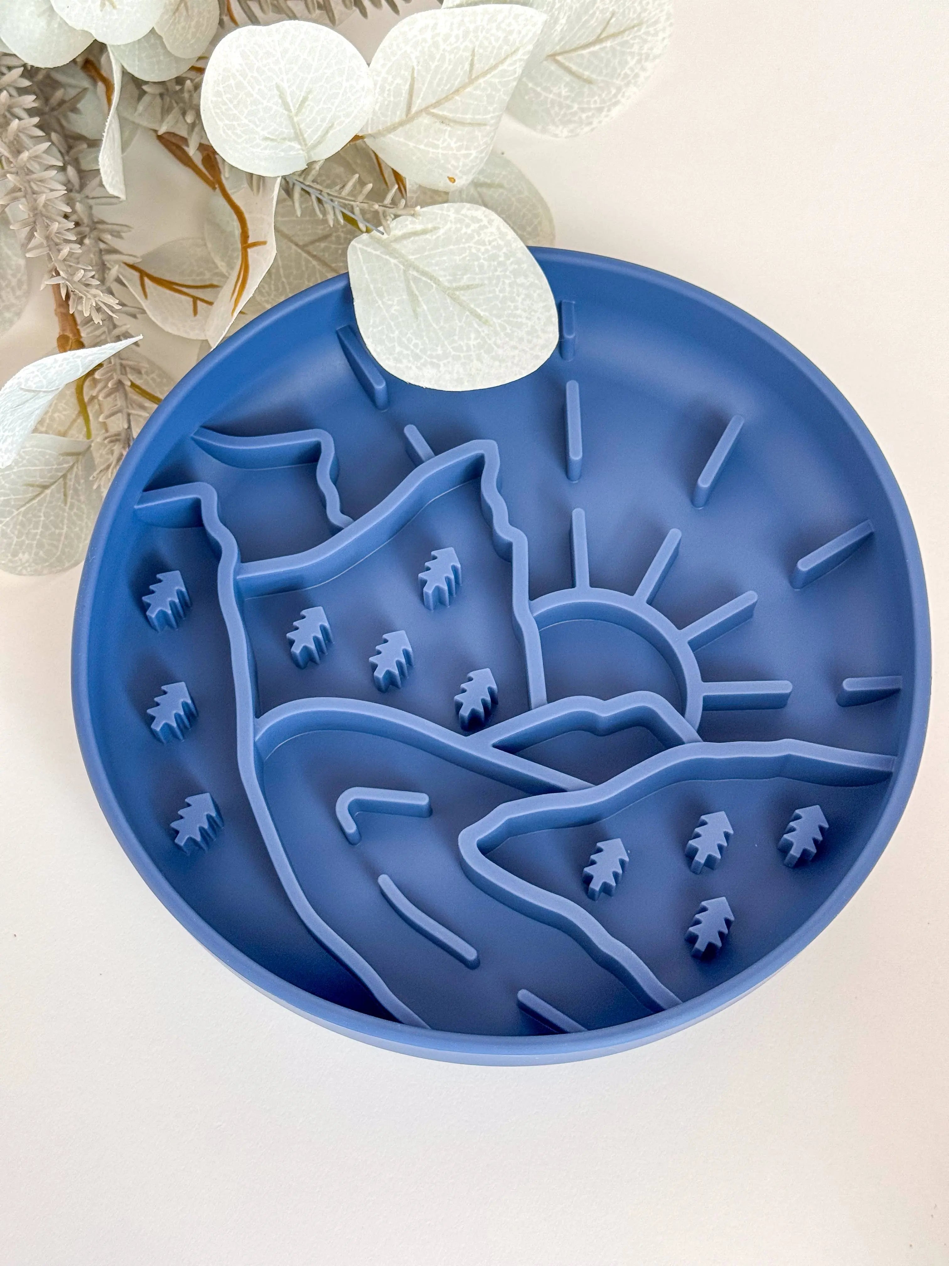 Slow Bowl Mountains – miska spowalniająca i mata do lizania dla psa (Pink)