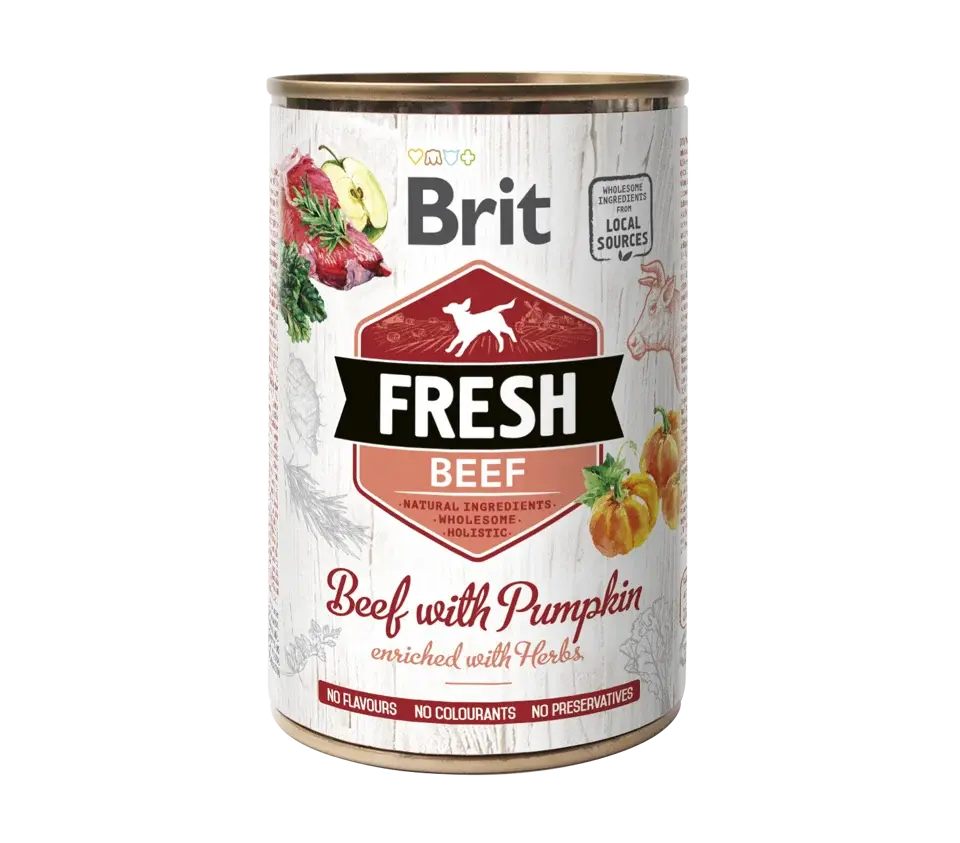 BRIT FRESH 400g BEEF&PUMPKIN karma wilgotna Brit