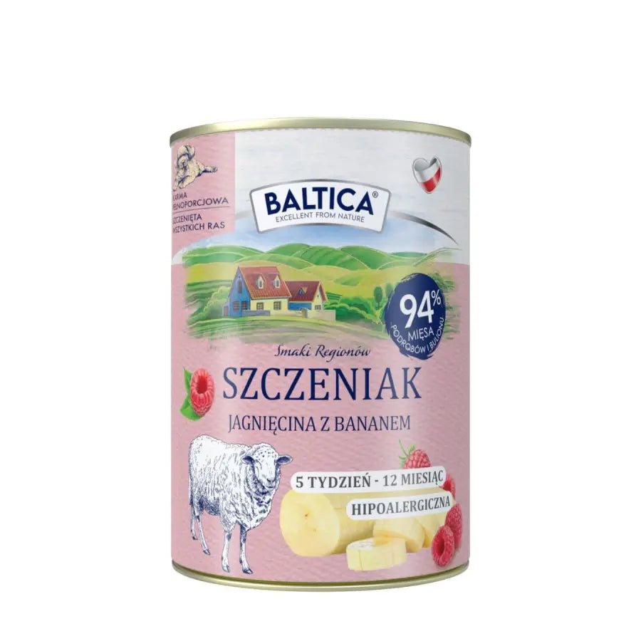 Karma mokra dla szczeniąt Jagnięcina z bananem Baltica Smaki Regionów 400g