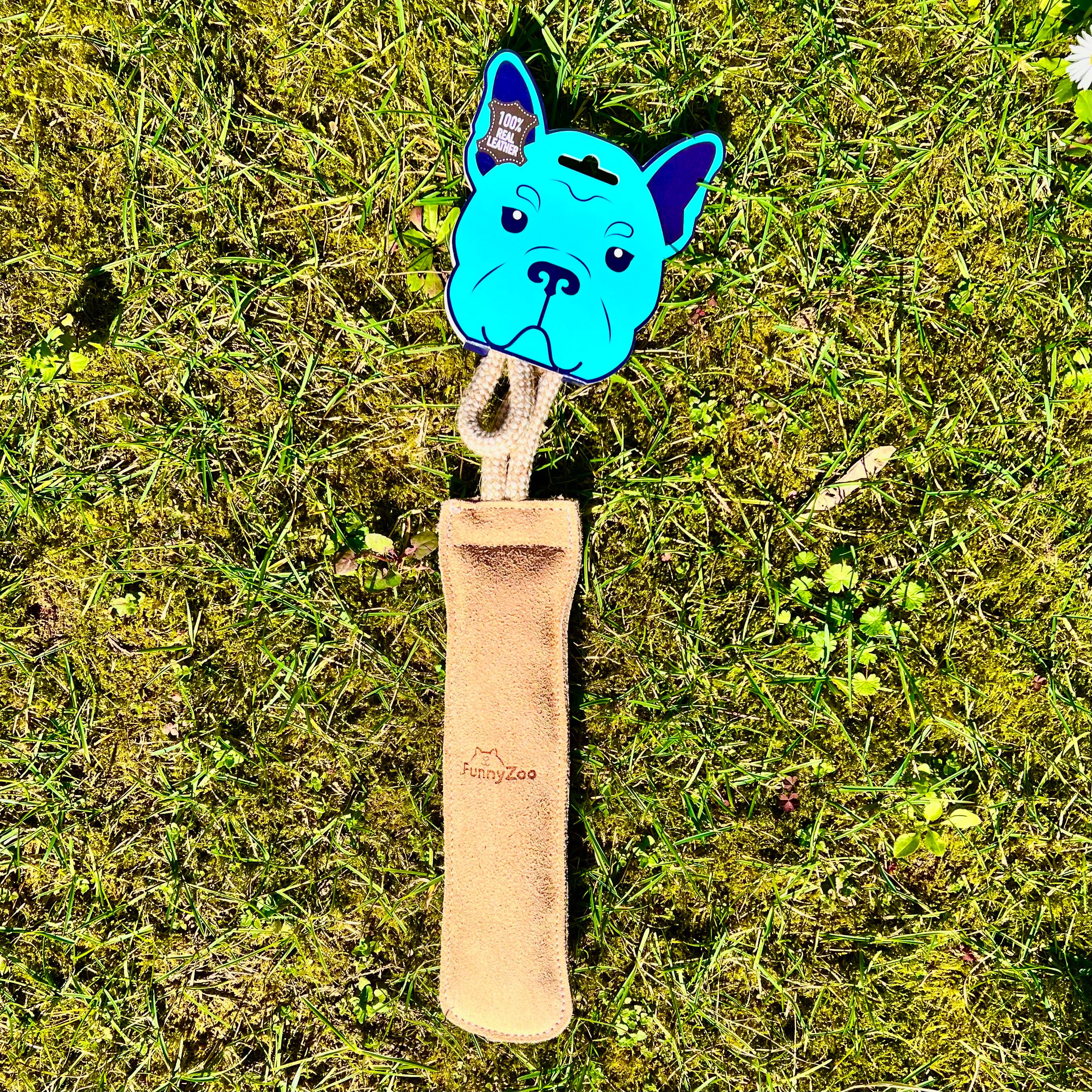 SUEDE CUFF – naturalna zamszowa rękawica z liną dla psa 🐾