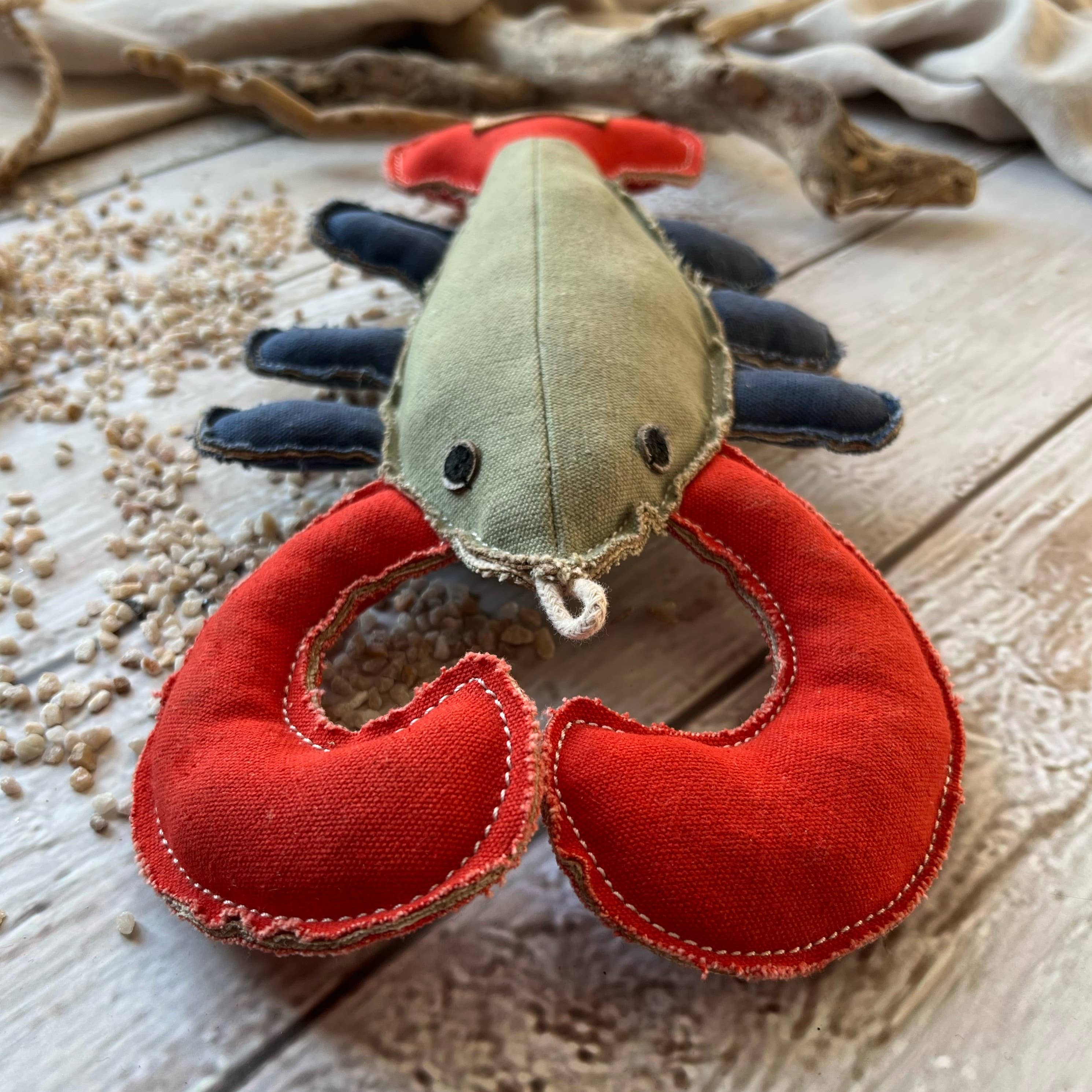 Homar z wytrzymałego płótna bawełnianego z wypełnieniem z włókna kokosowego 🦞  lub jako nazwa produktu:
