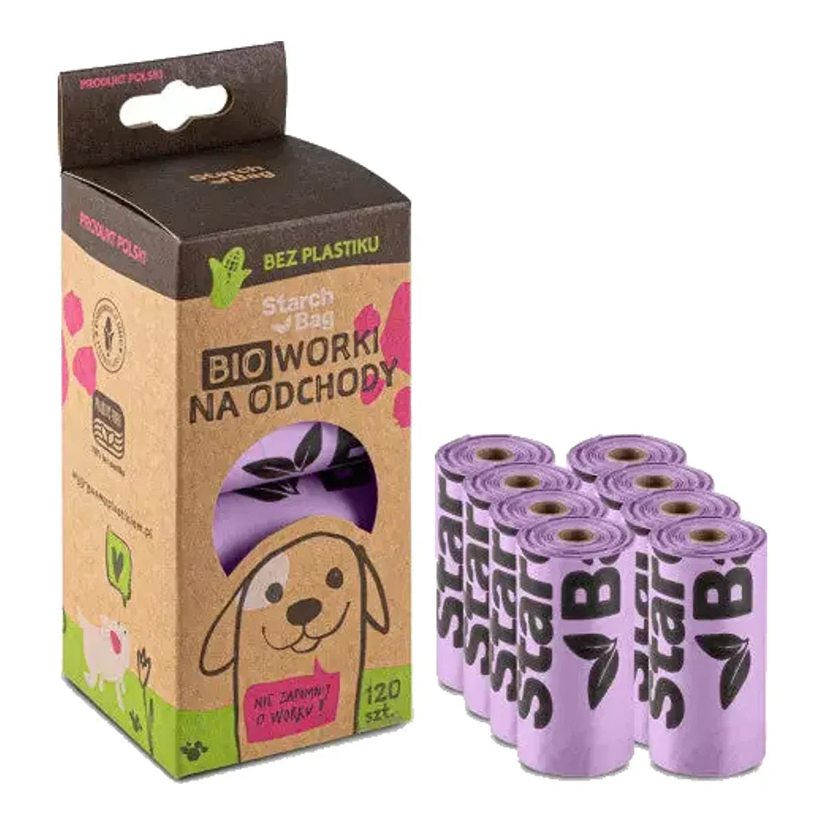 BIOworki na kupy LILIOWE – packshot produktu na białym tle