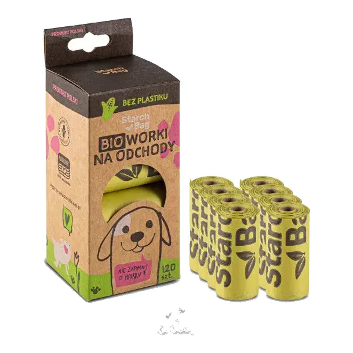 BIOworki na kupy Zielone – packshot produktu na białym tle